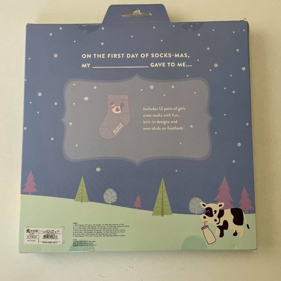 NIB- 12 Days of Socks Advent Calendar - Picture 2 of 2